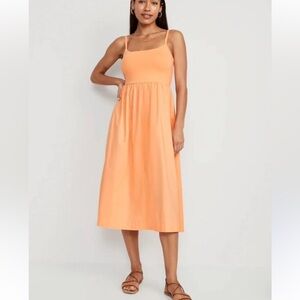 Old Navy Peach Midi Dress-XL